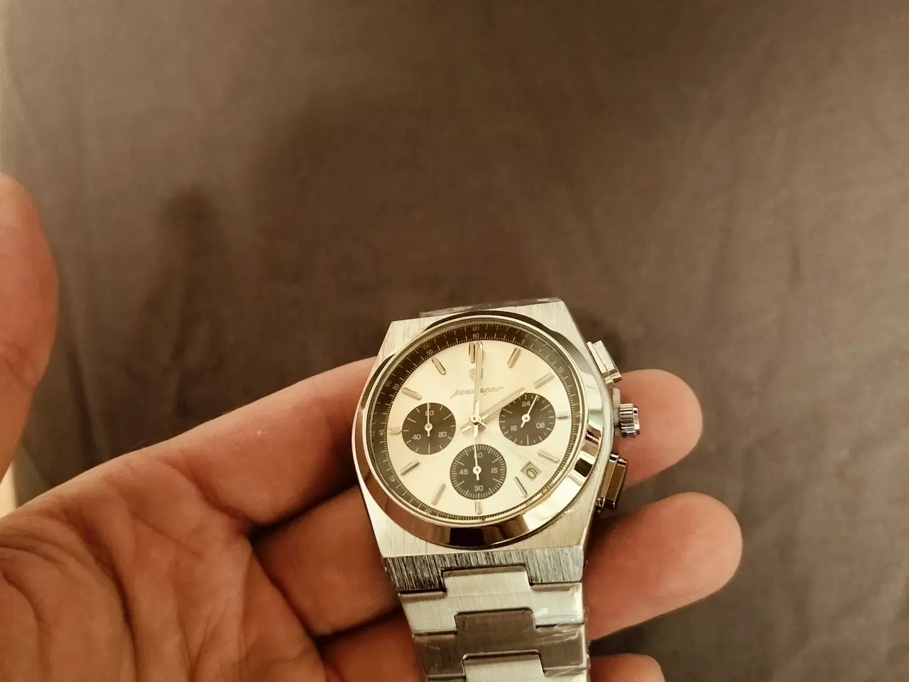 Billede 4 - Herreur med chronograf. Stål/Sort
