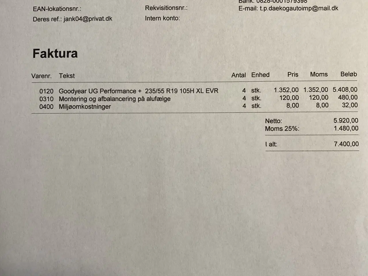 Billede 9 - Nissan Ariya/peugeot E3008 vinterdæk komplet