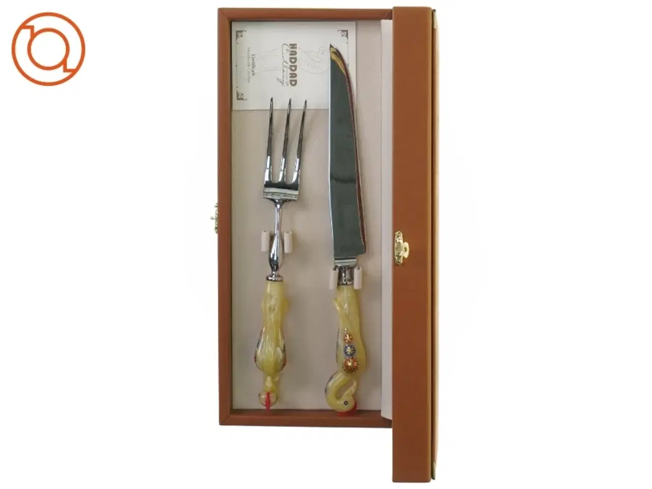 Billede 1 - Kniv og gaffel sæt, Haddad Jezzine Traditional Cutlery fra Haddad (str. 35 x 15 x 6 cm)