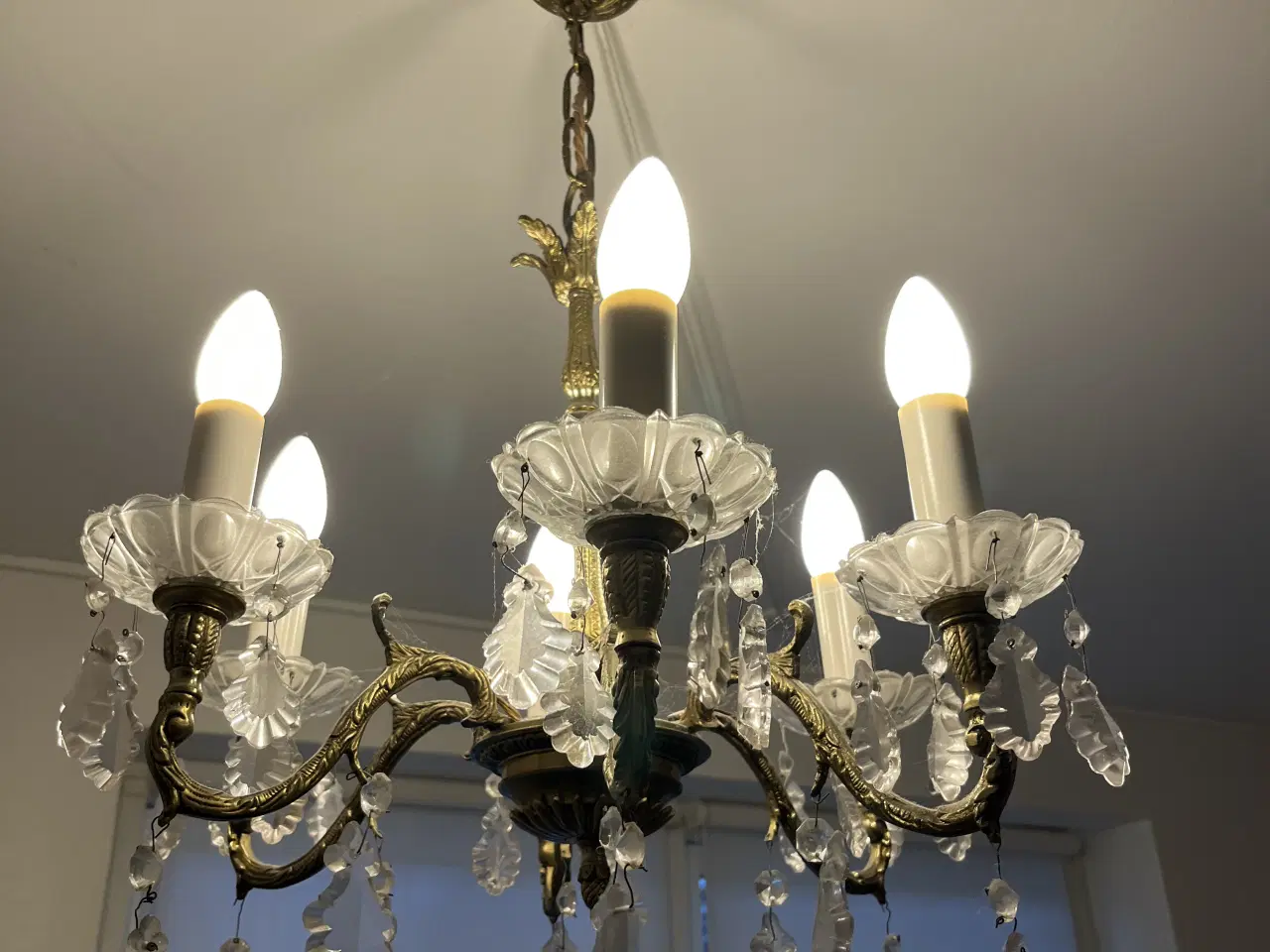 Billede 1 - Lysekrone med prismer