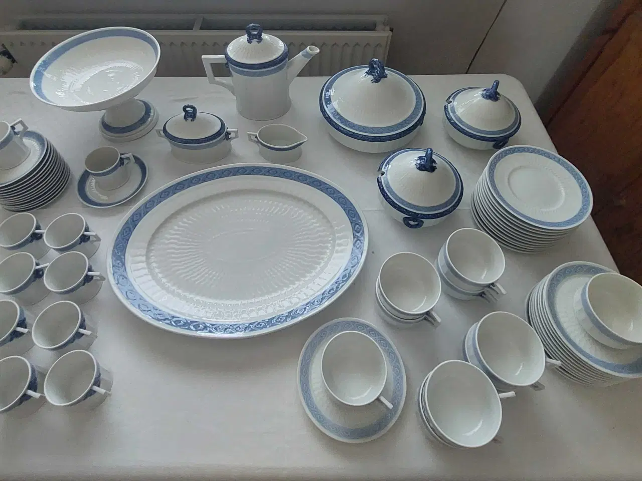 Billede 1 - Blå Vifte Royal Copenhagen Spisestel