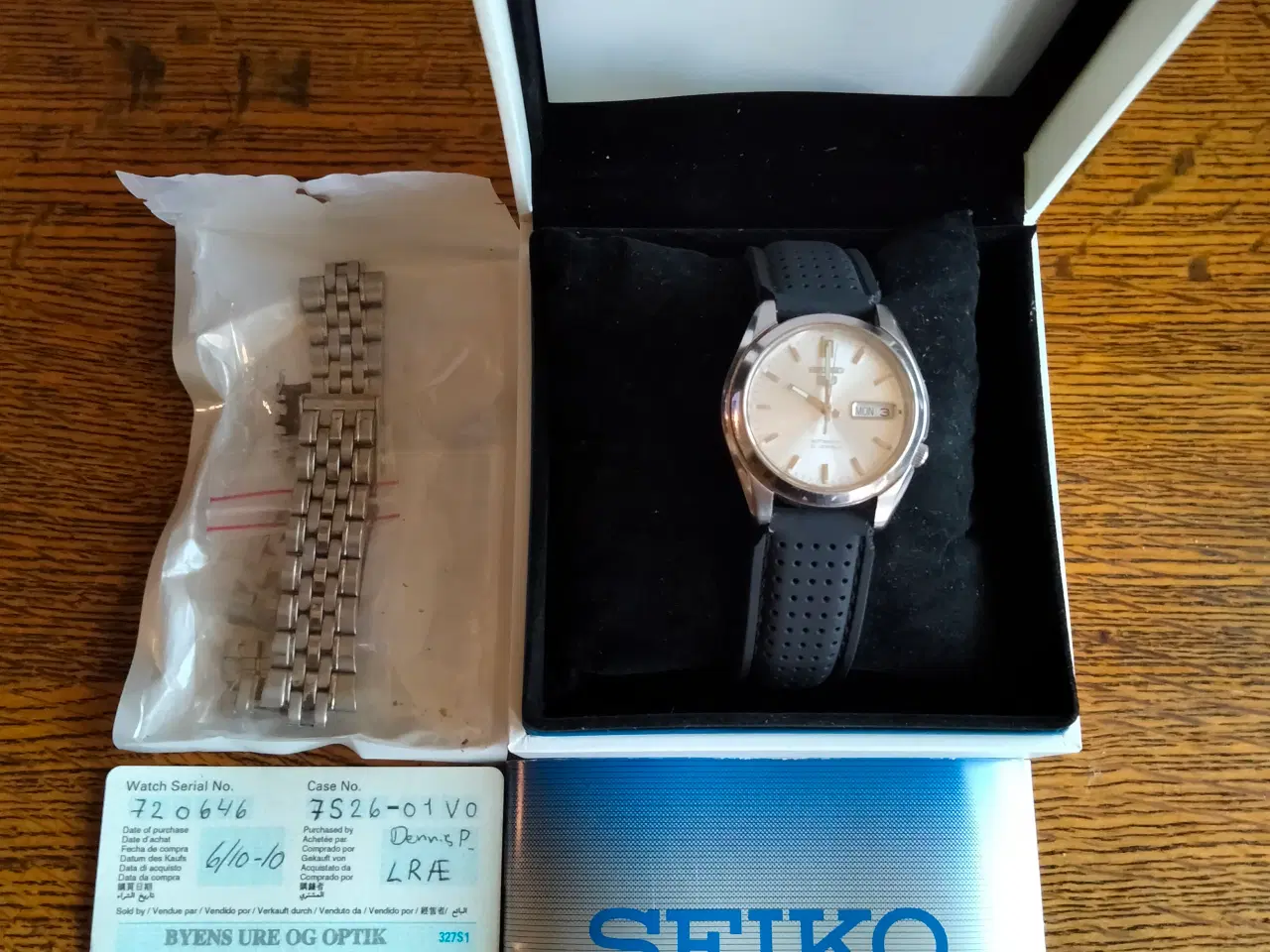 Billede 1 - seiko ur med setifikat