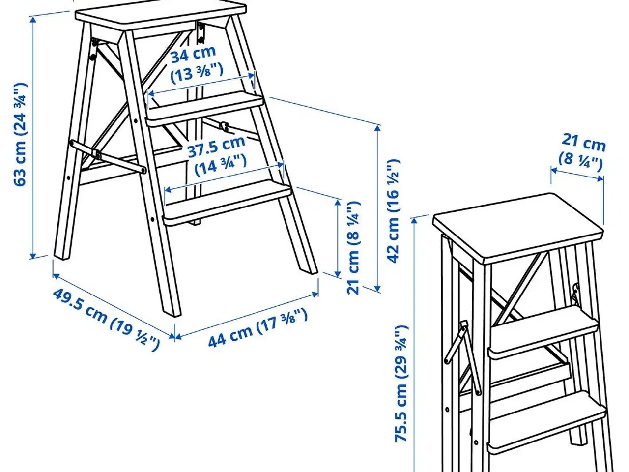 Billede 7 - Praktisk IKEA trappestige - taburet