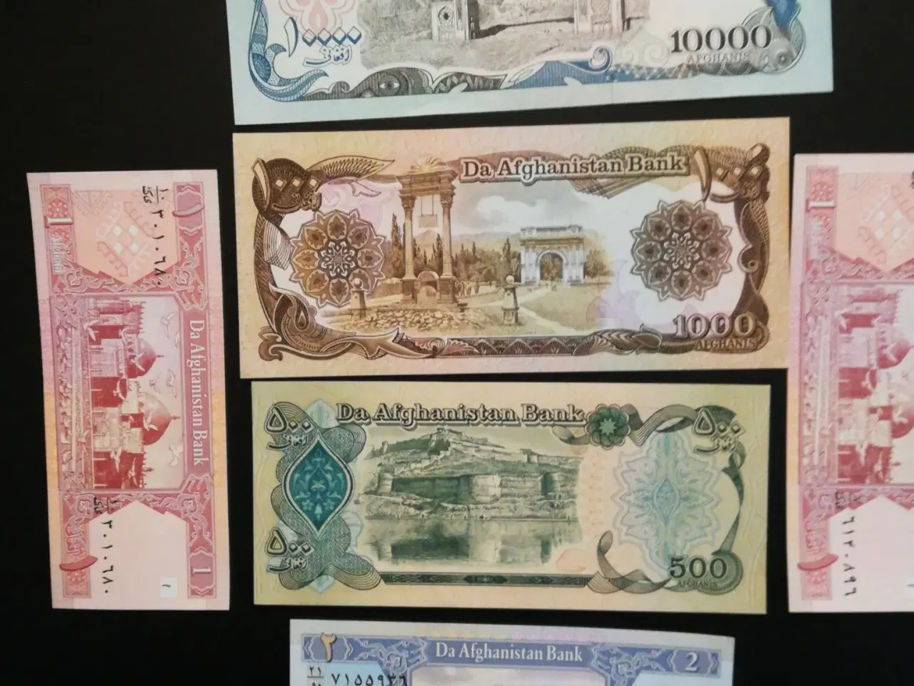 Billede 2 - Ucirkulerede Afghanske sedler