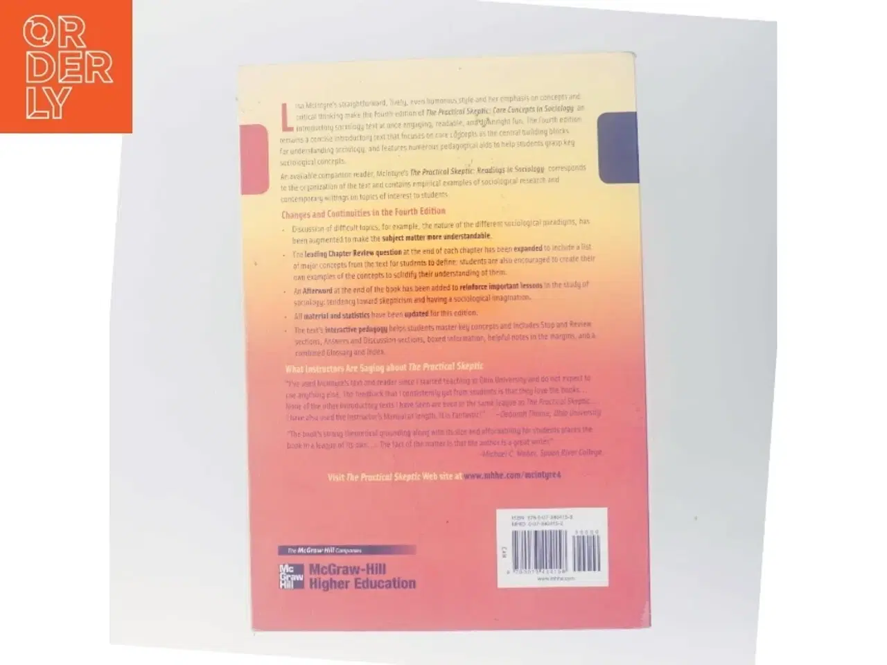 Billede 3 - The practical skeptic : core concepts in sociology af Lisa J. McIntyre (Bog)