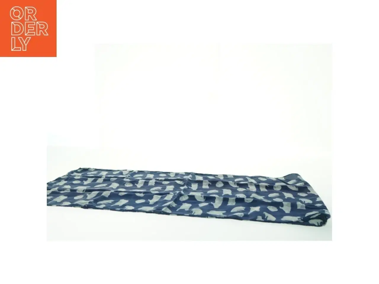 Billede 7 - Charlotte Sparre Blåt Silke tørklæde med isbjørn mønster (str. 34x153 cm)