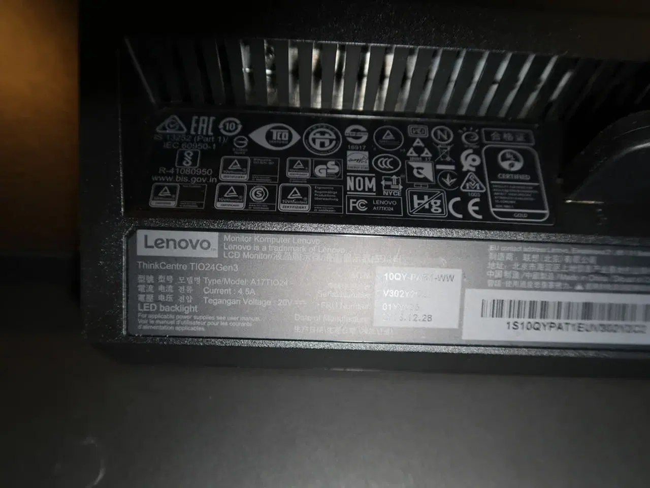 Billede 3 - 2 stk. computerskærme LENOVO ThinkCentre TIO24Gen3, ThinkVision T24i-10