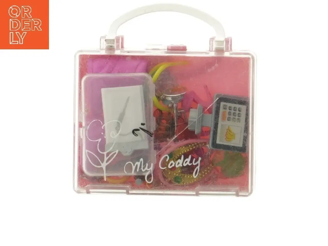 Billede 1 - Dukketilbehørssæt med opbevaringskasse (str. 11 cm)