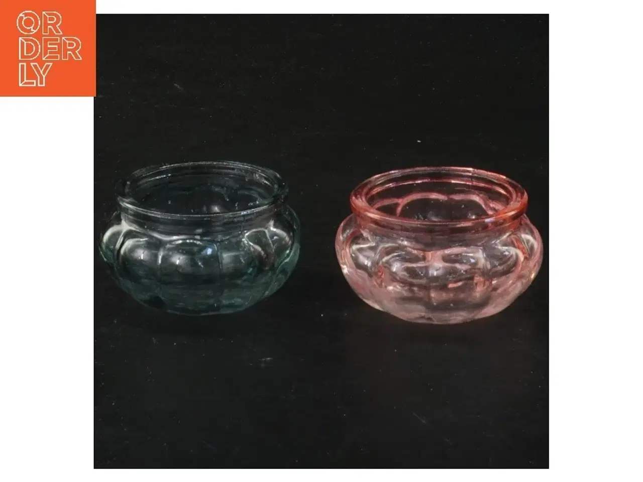 Billede 1 - Små glasskåle 2 stk (str. 2 stk Ø 5 cm)