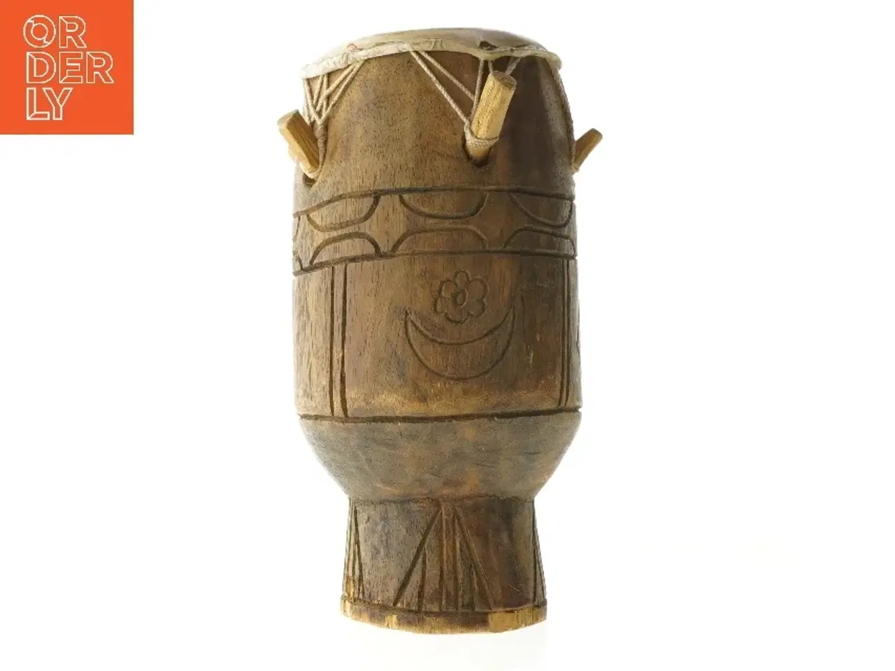 Billede 3 - Traditionel afrikansk tromme (str. 33 cm)