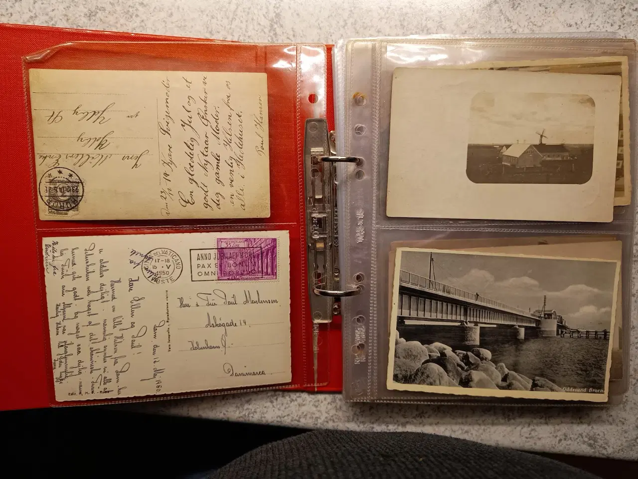 Billede 3 - Album med 64 gamle s/h postkort frankeret