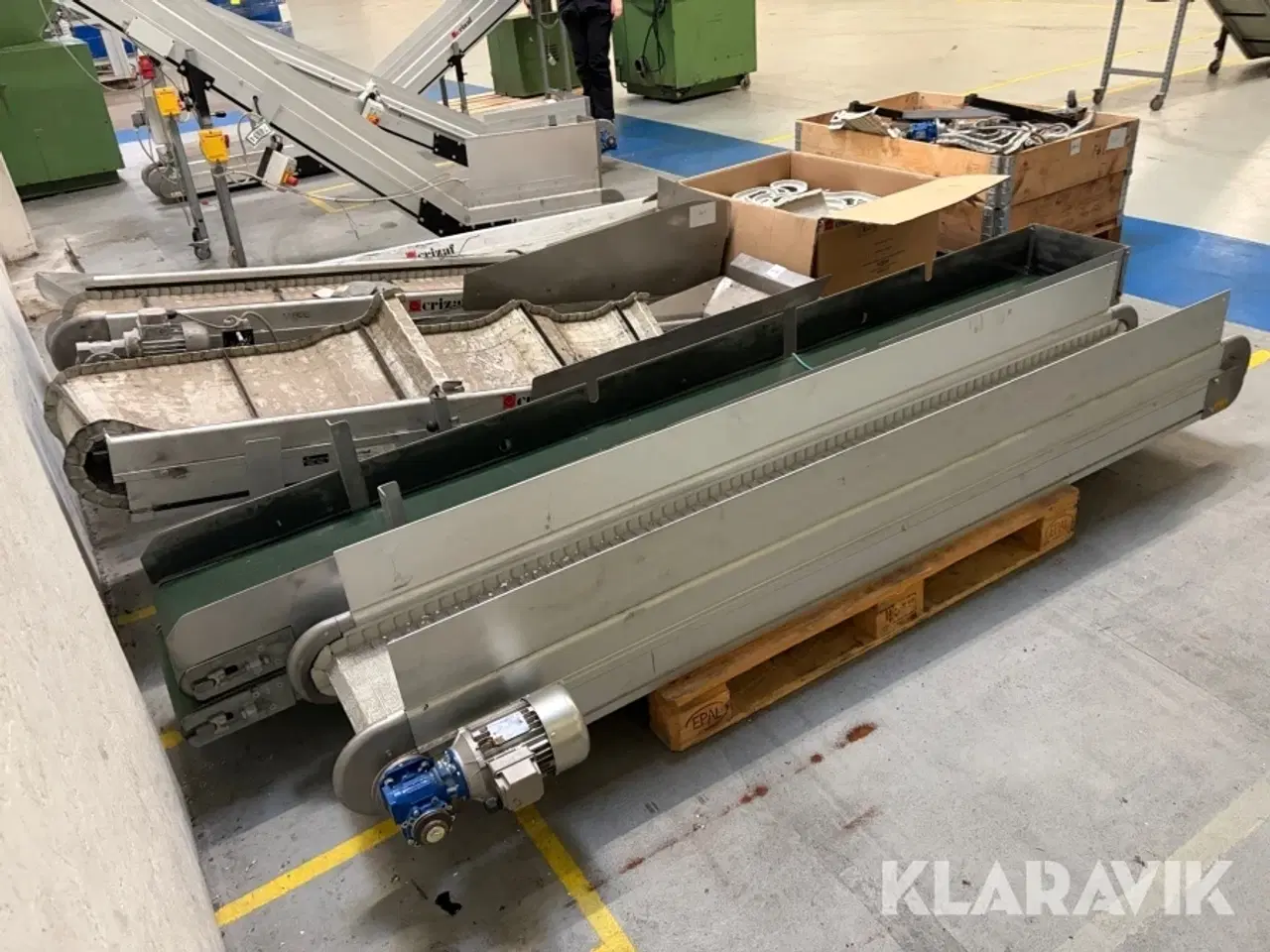 Billede 2 - Samlet lot transportbånd Crizaf med tilbehør