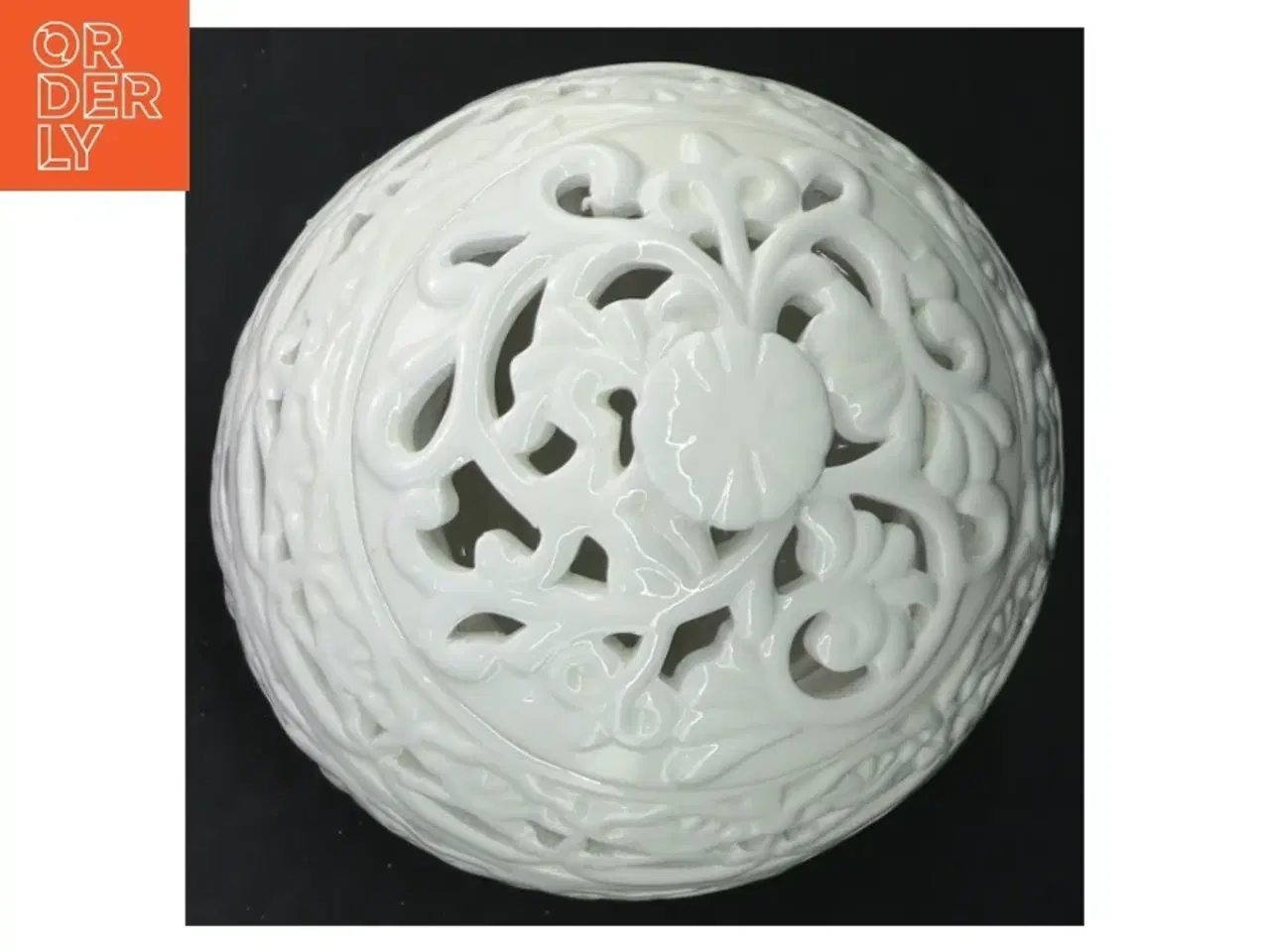 Billede 3 - Dekorativ porcelæns krukke/skål med låg fra Villa Collection (str. 15 cm)