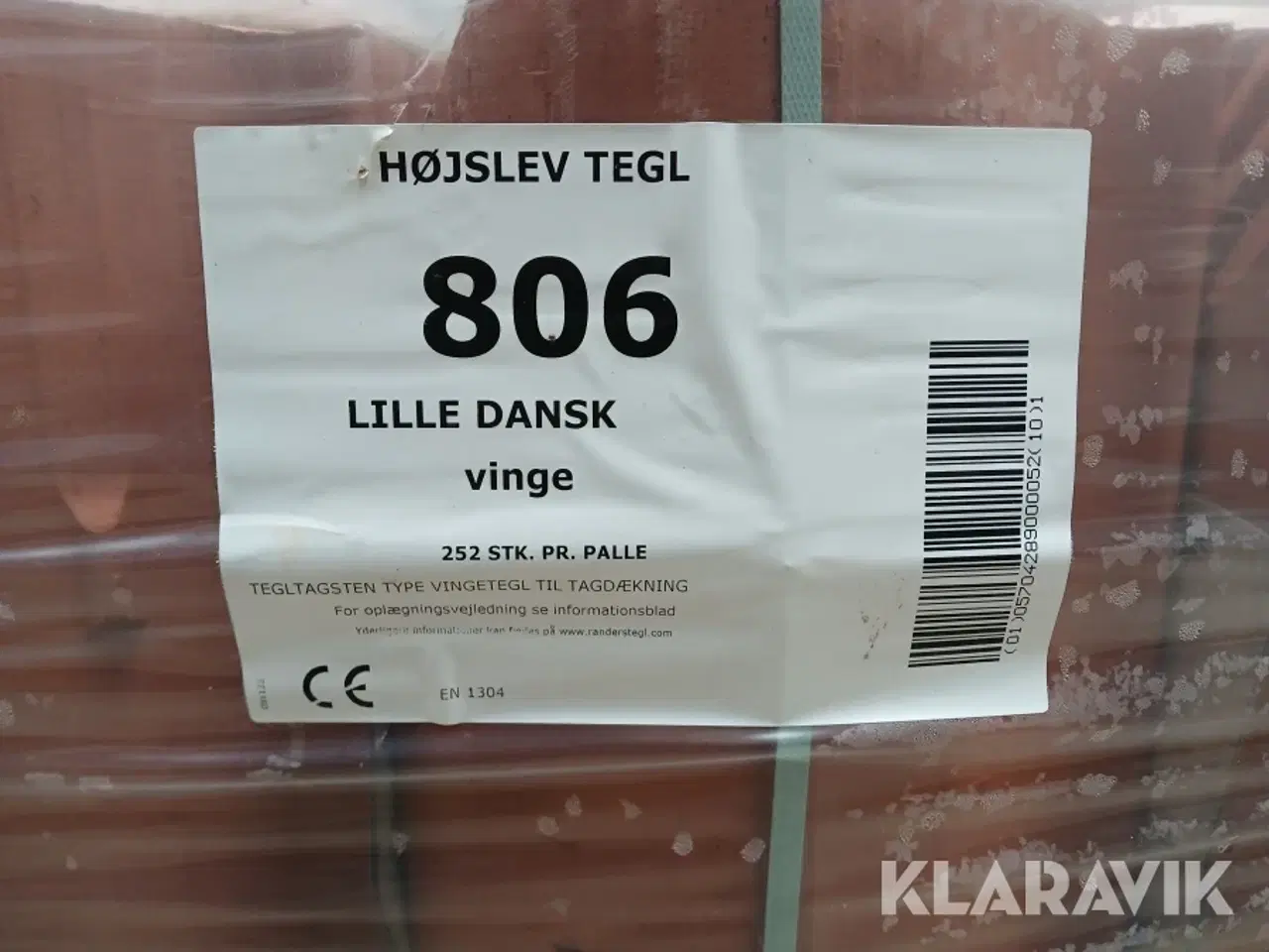 Billede 2 - Vingetagsten lille dansk Rød 378 styk