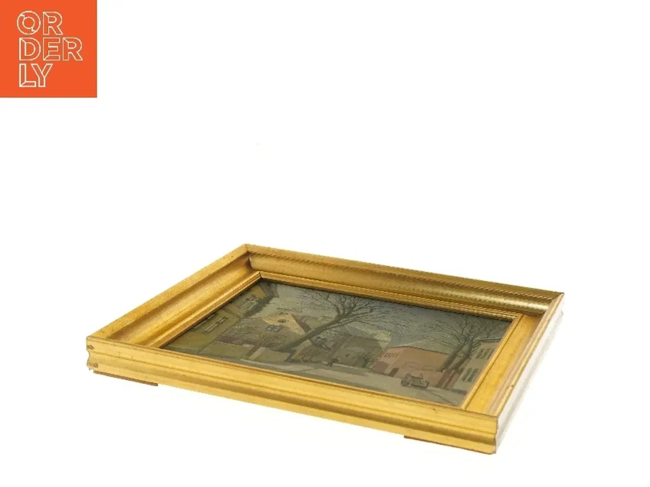 Billede 2 - Billedmaleri med ramme (str. 34,5x28,5 cm)