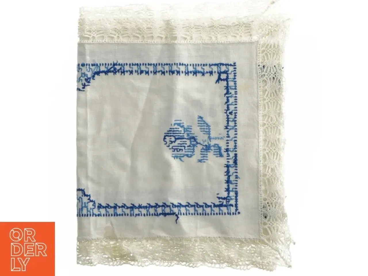 Billede 1 - Broderet dug/bordløber (str. 40x120 cm)