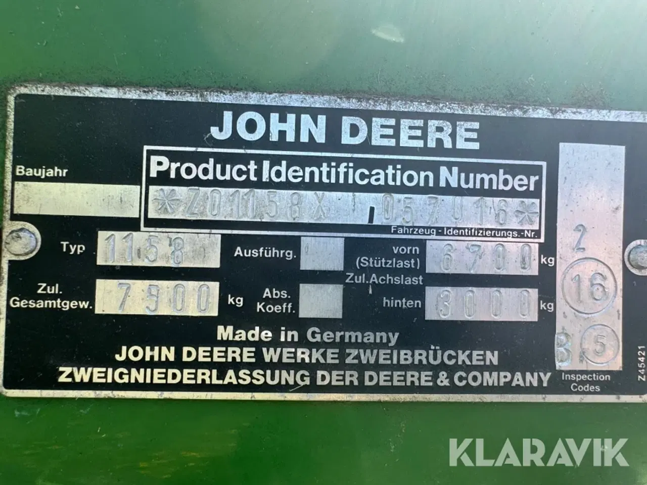 Billede 5 - Mejetærsker John Deere 1158