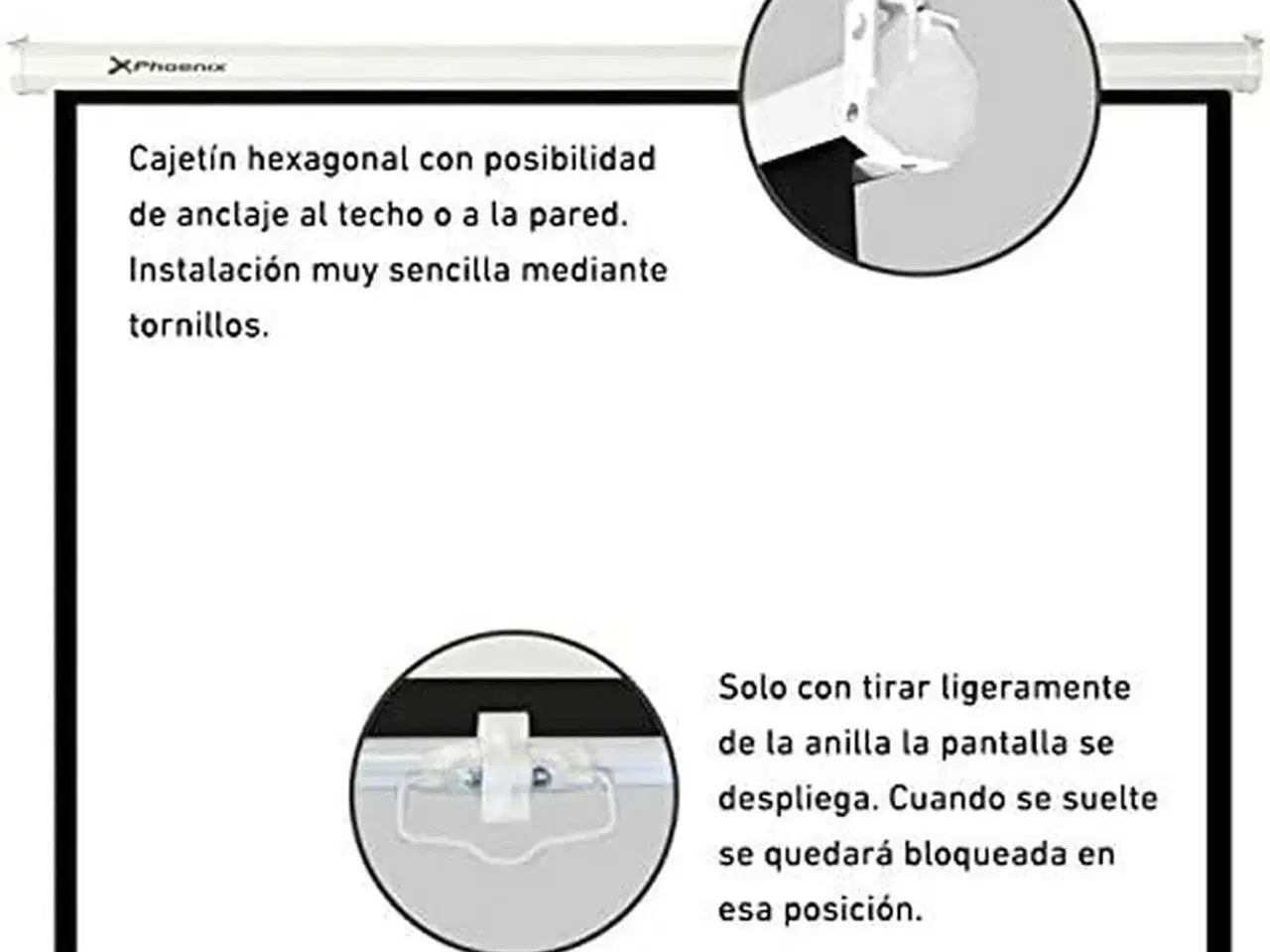 Billede 5 - Phoenix PH200 projektorlærred 112" foldbart