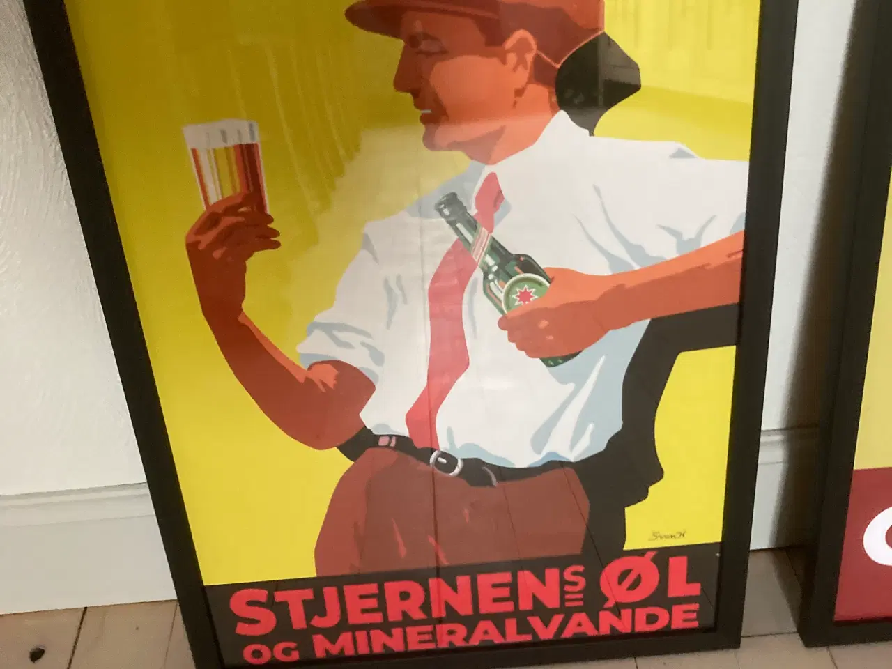 Billede 1 - Stjernes øl og mineralvand plakat 30x40 cm