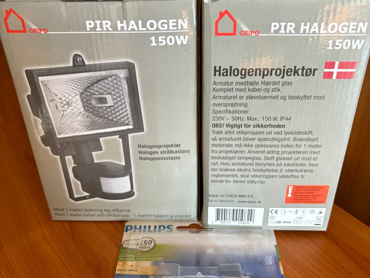 Billede 1 - Halogenlamper med sensor