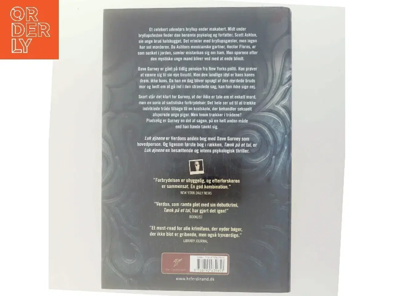 Billede 3 - Luk øjnene af John Verdon (Bog)