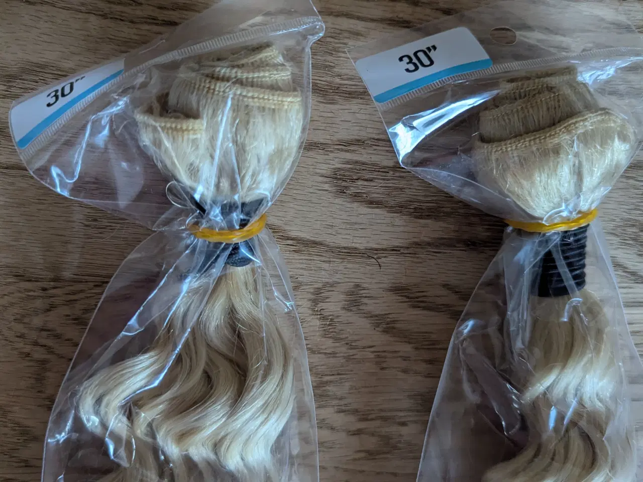 Billede 8 - Human hair 76 cm. Blond Deep wave.