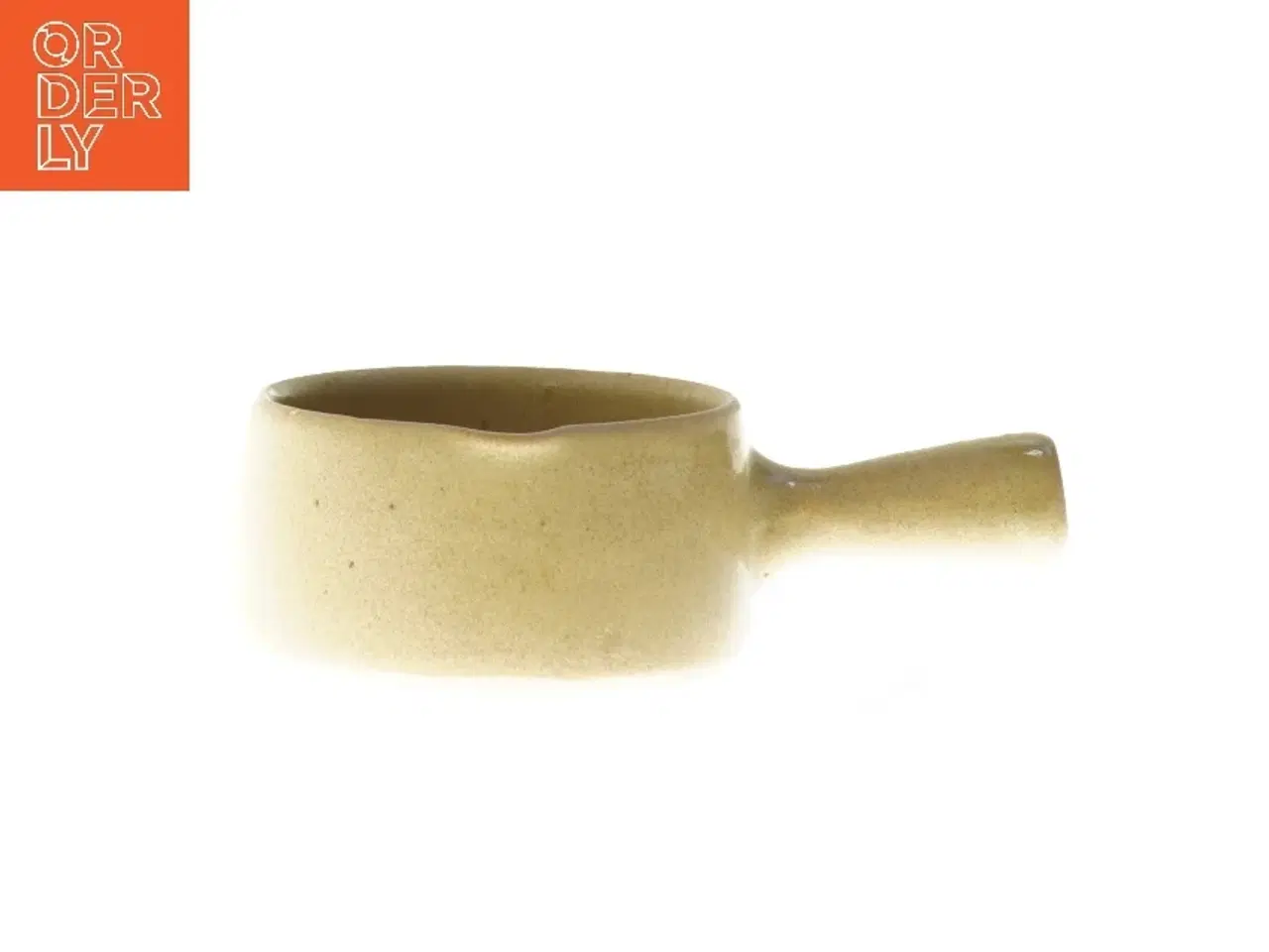 Billede 2 - Gul keramisk kop med håndtag (str. 12x6x19 cm)