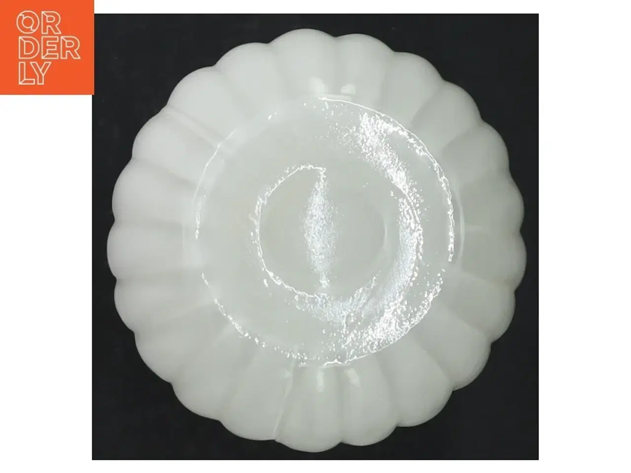 Billede 3 - Hvidt glasvase (str. H. 18 cm)