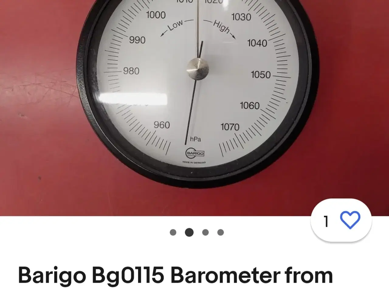 Billede 5 - Barigo Barometer 