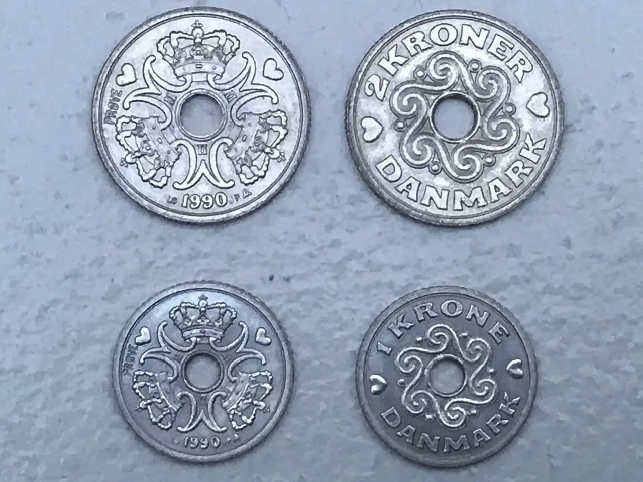 Billede 1 - Prøvemønter - År 1990