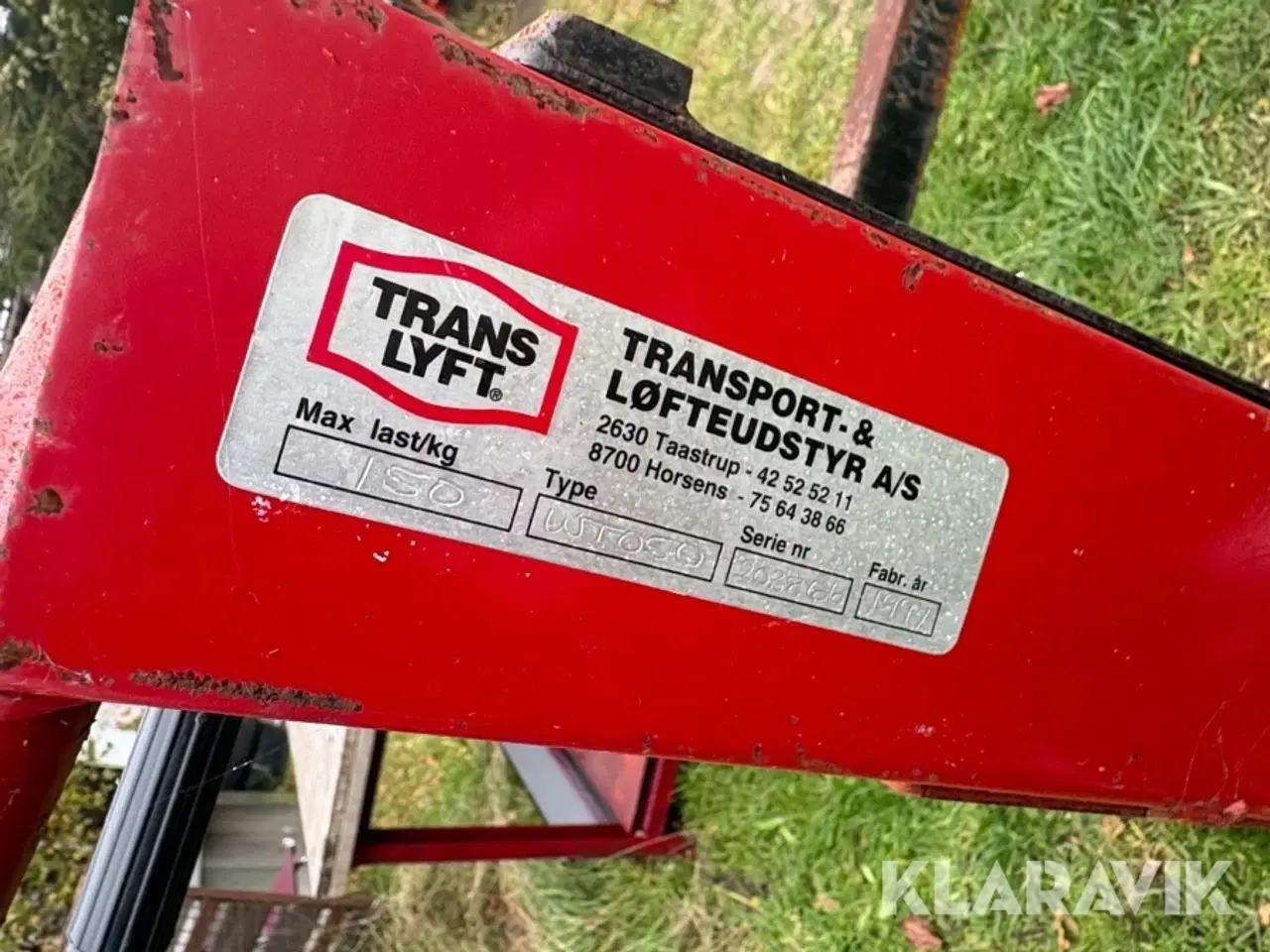 Billede 12 - Højdeløfter til kvartpalle Trans Lyft WT050