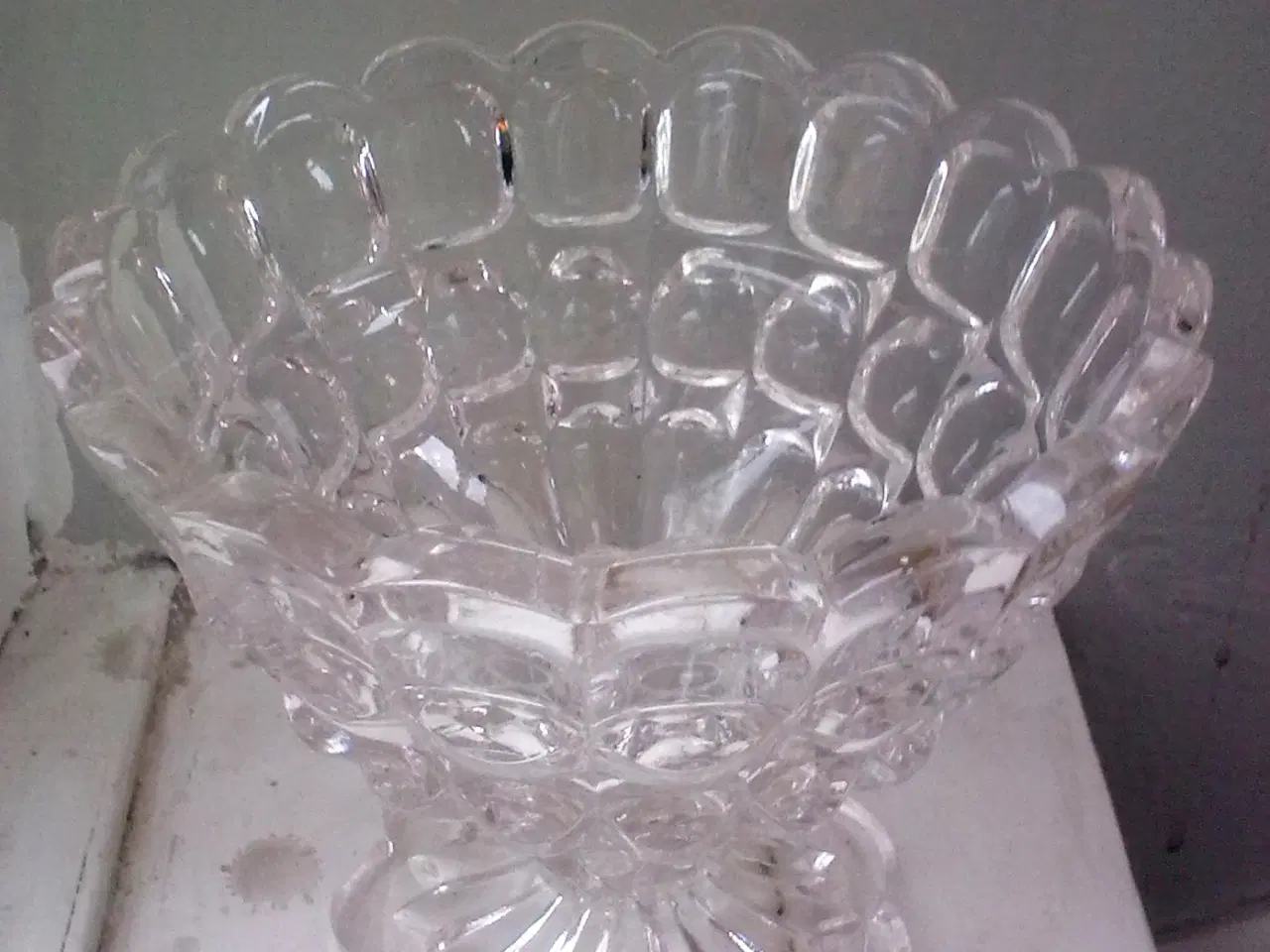 Billede 10 - Vintage antik Glas opsats eller skål evt. 2 samlet