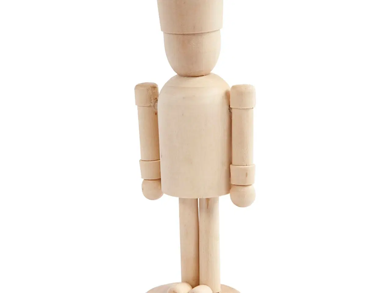 Billede 1 - Elegant Træfigur med Bevægelige Arme - 13 cm