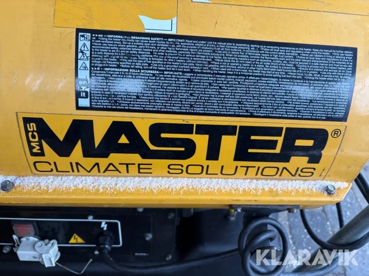 Billede 2 - Varmekanon  Master Bh 170, B 30 EPR, XL 9 - 3 styk