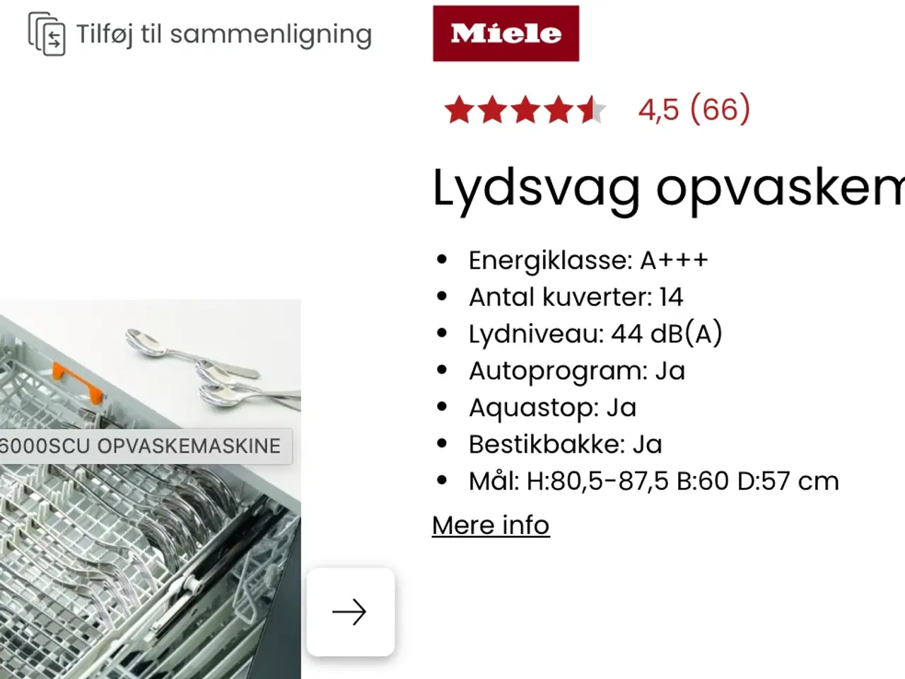 Billede 10 - Kvalitets opvaskemaskine - fremtræder som ny..