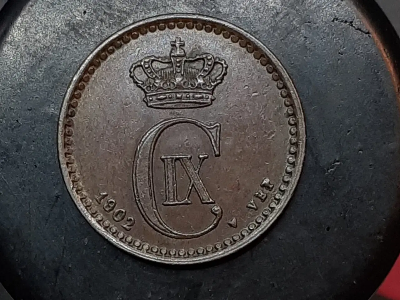 Billede 1 - 1 øre 1902, flot mønt