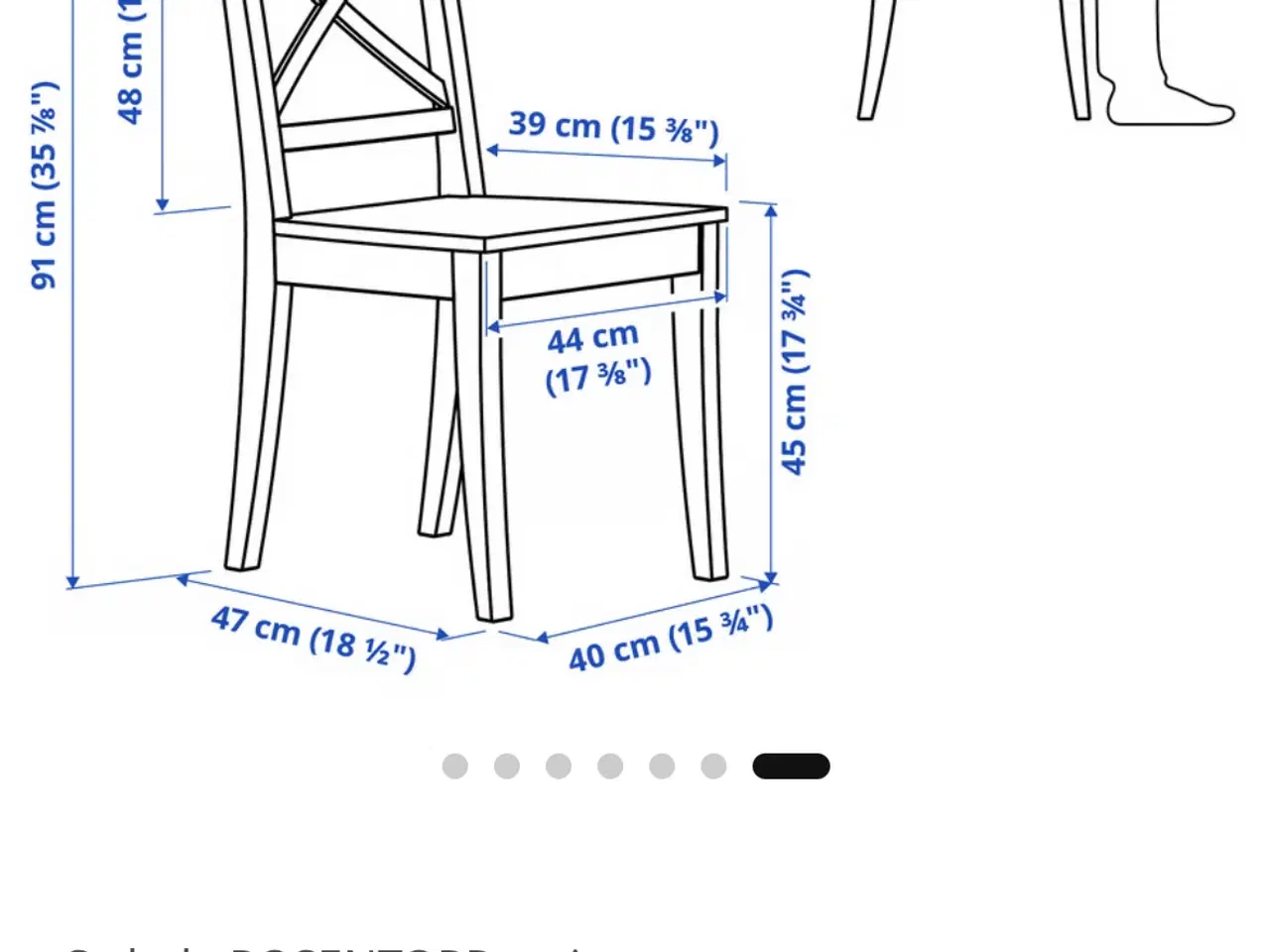 Billede 2 - Ikea Rosentorp 🪑 