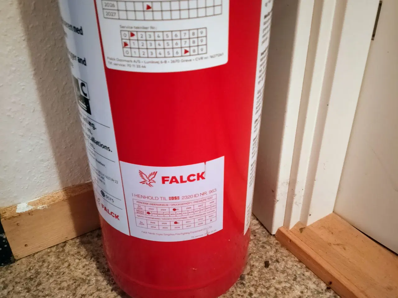 Billede 4 - 6 kg. Falck pulverslukker-fra april '25