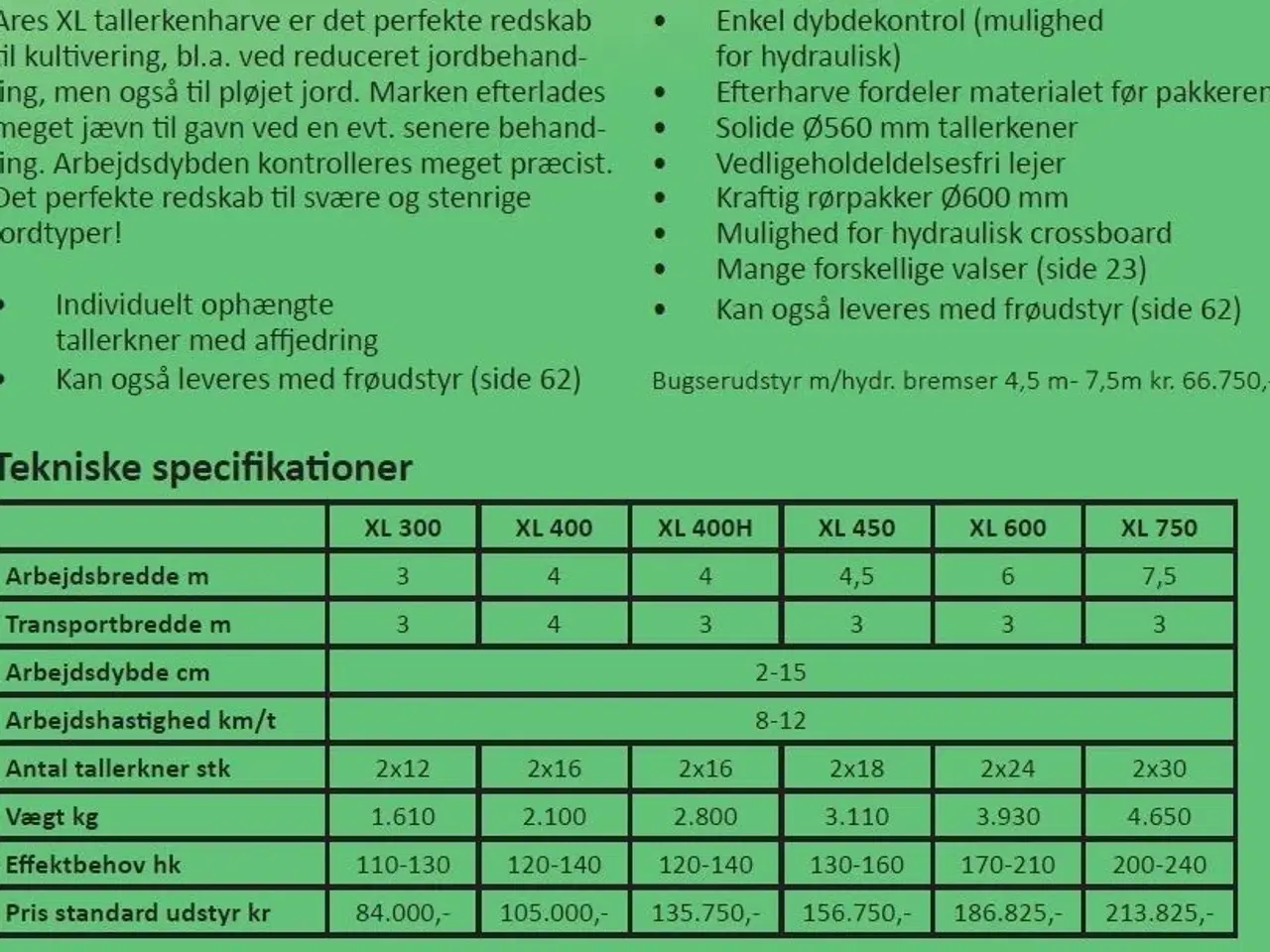 Billede 6 - Unia Ares XL 400 Liftophængt Tallerkenharve