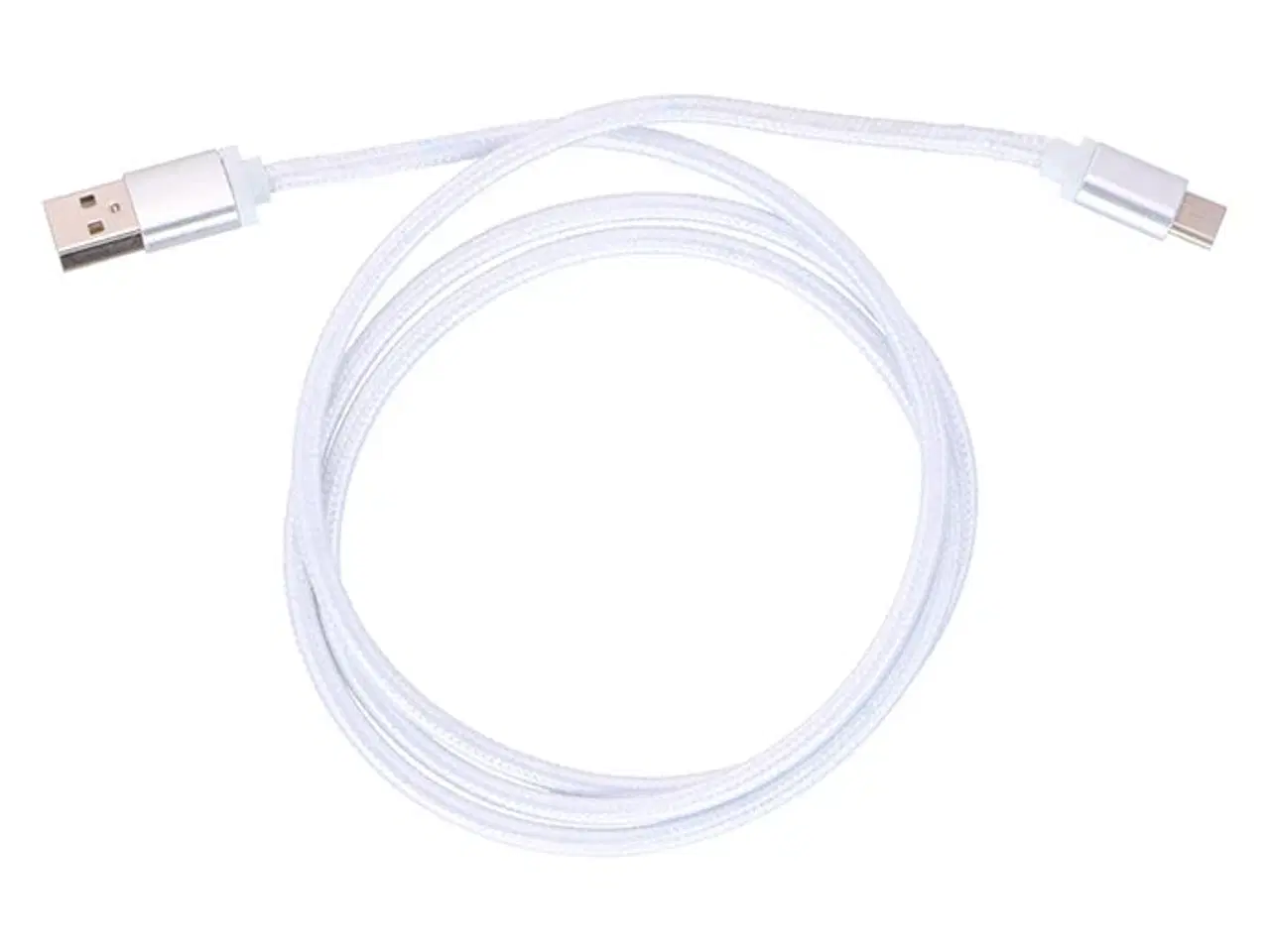Billede 1 - AllrideUSB-A til USB-C forlænger i nylon 2A 1,2M