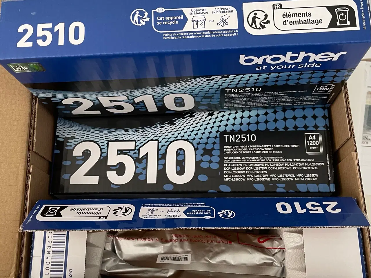 Billede 2 - 3 stk. toner, Brother, TN2510
