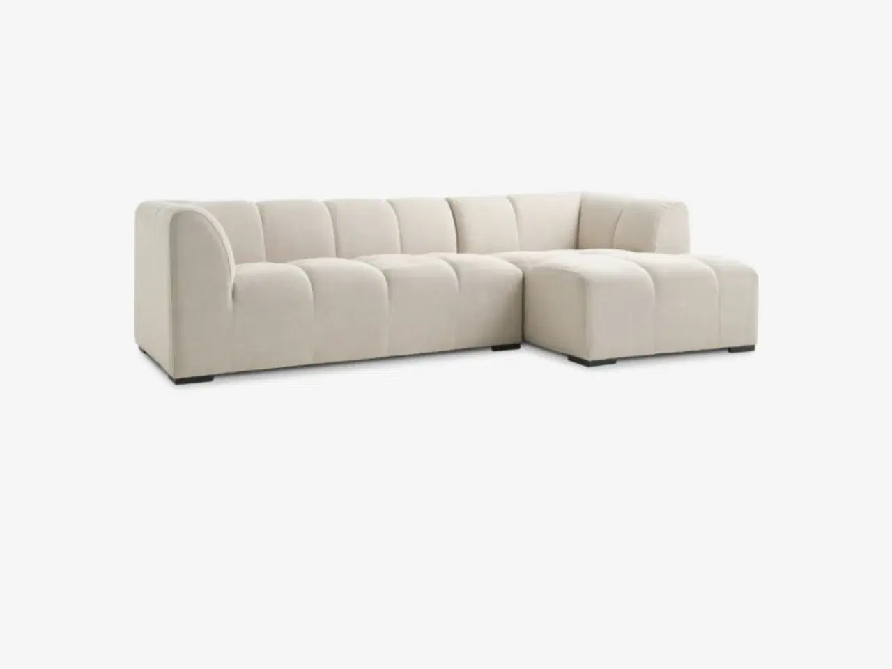 Billede 4 - Beige sofa med chaiselong