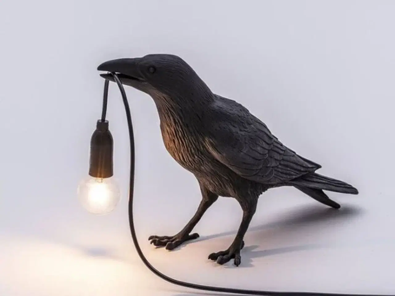 Billede 3 - Ravneformet LED lampe siddende ravn