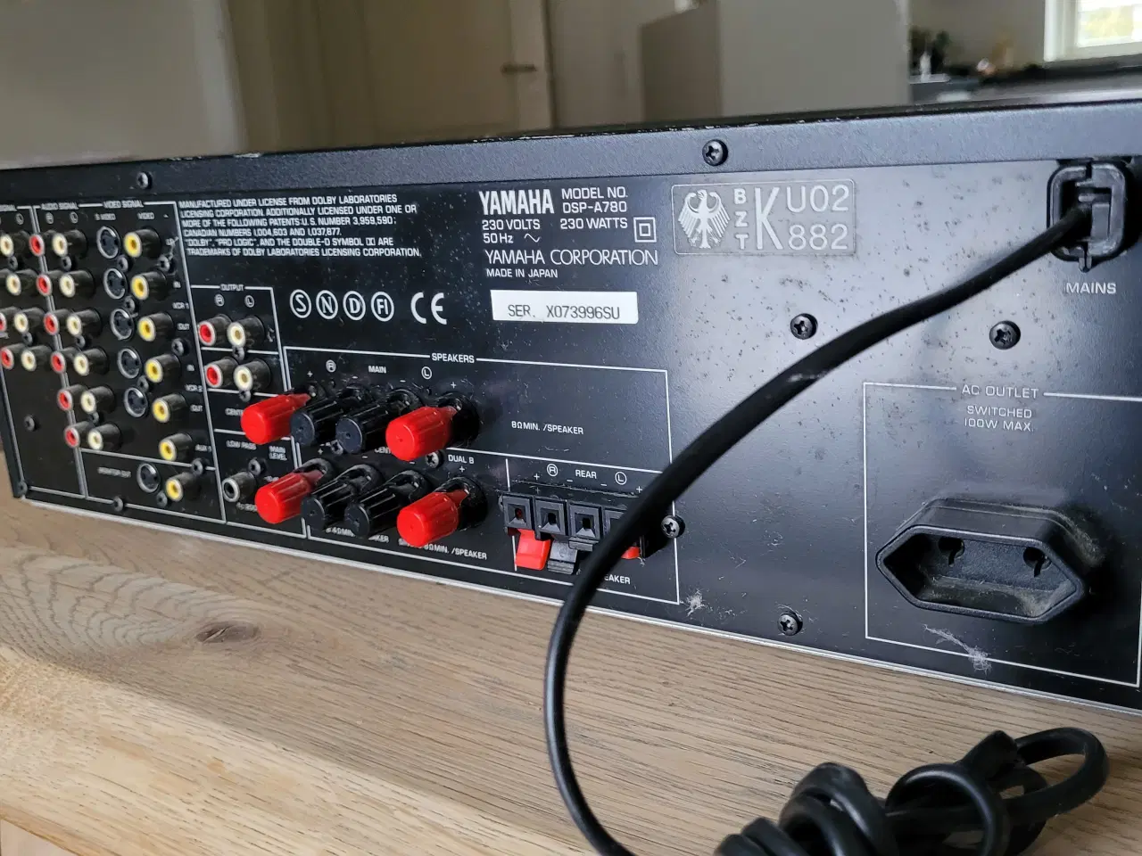 Billede 5 - Yamaha DSP-A780 Dolby Digital forstærker. 