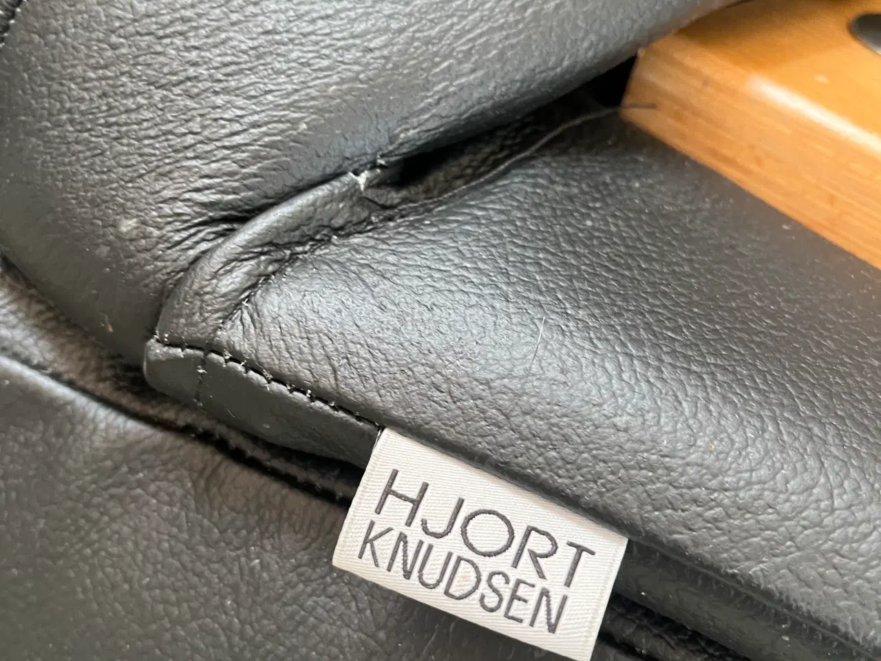 Billede 6 - Læderstol i sort læder