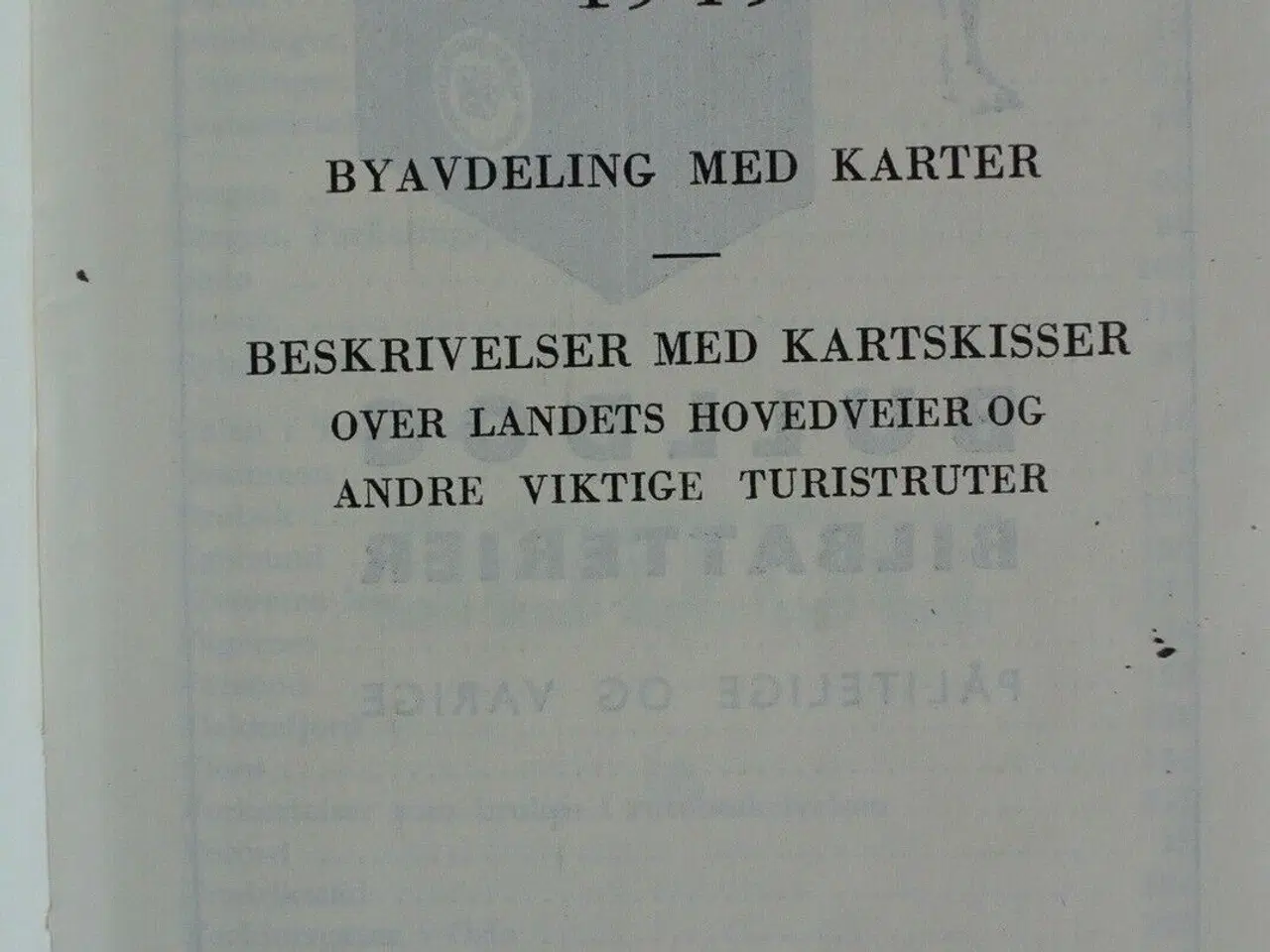 Billede 2 - veibok 1949 - norsk, emne: anden kategori