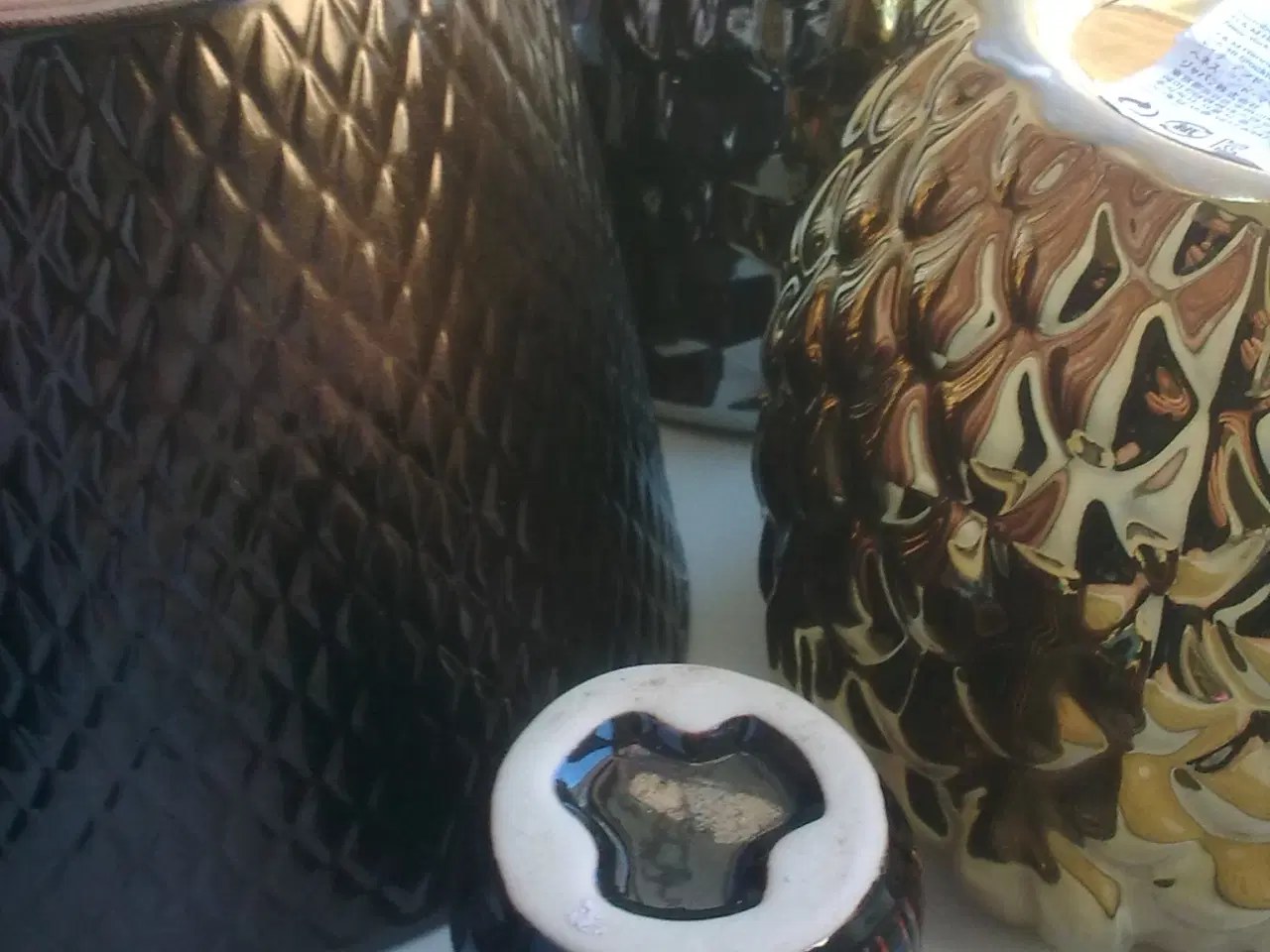 Billede 3 - Guld sølv kobber GRAFISK potteskjuler SÆT