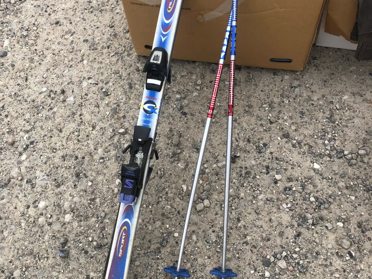 Billede 1 - Dynastar Carving ski 160 cm inkl stave - fin stand