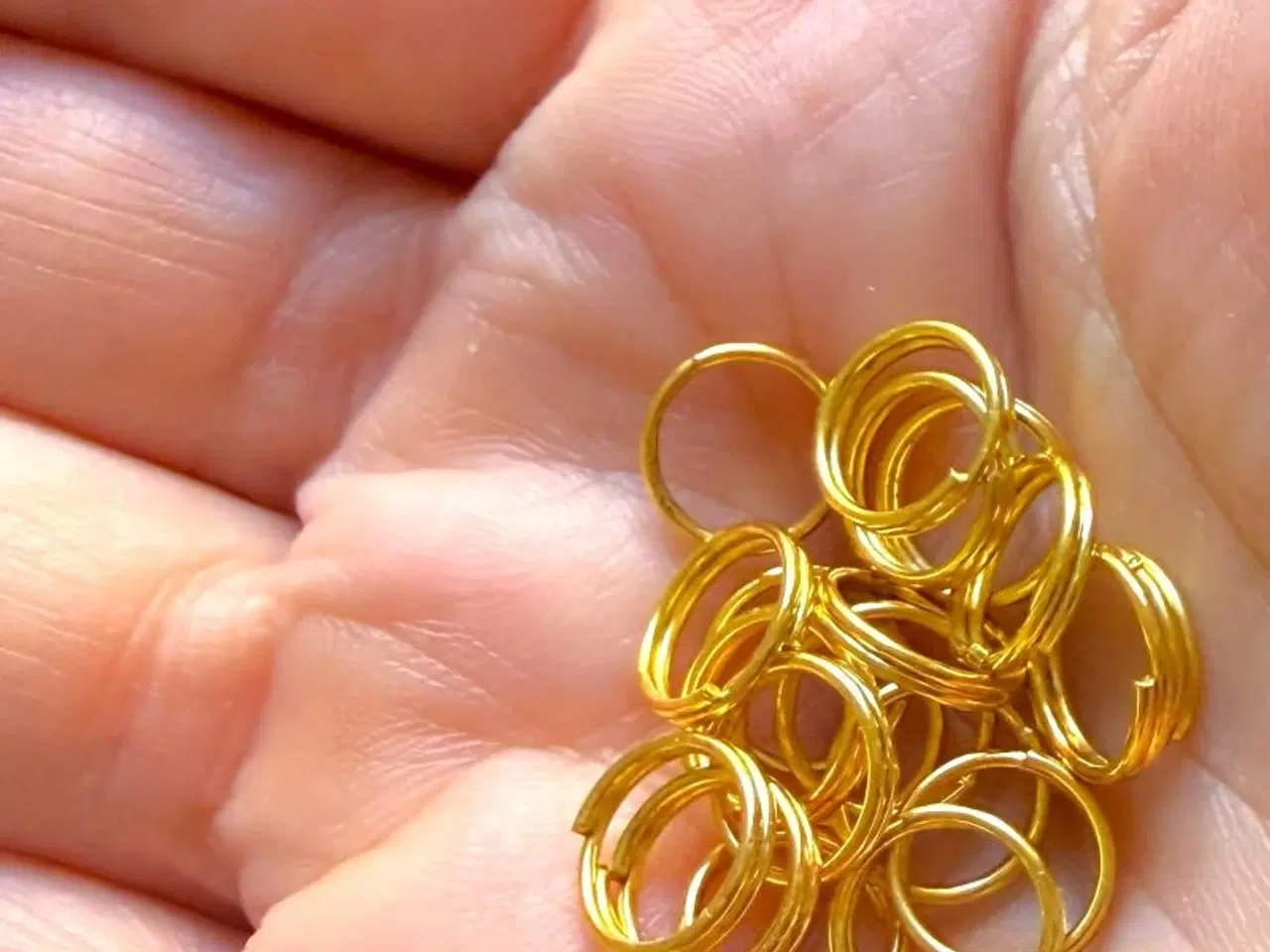 Billede 5 - Dobbeltviklede mikro-nøgleringe til smykker