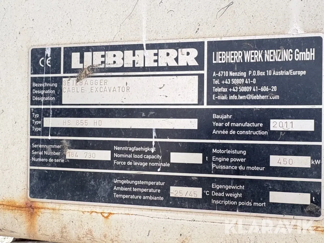 Billede 5 - Slæbeskovlsmaskine Liebherr HS 855 HD
